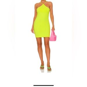 Brand new lime stretchy susana Monaco dress